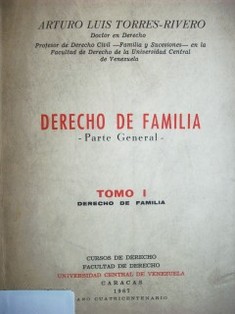 Derecho de familia : parte general