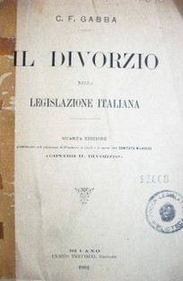 Il divorzio nella legislazione italiana