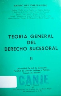 Teoría general del derecho sucesoral