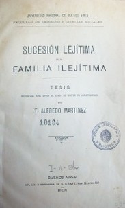 Sucesion lejítima de la familia ilejítima