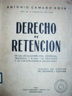 Derecho de retención