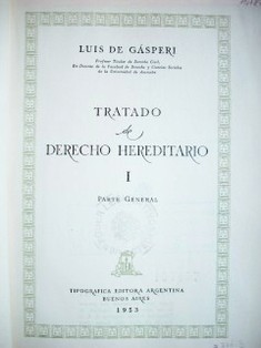 Tratado de derecho hereditario