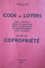 Code des loyers et de la copropriété