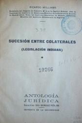 Sucesión entre colaterales (legislación indiana)