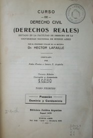 Curso de Derecho Civil : Derechos Reales