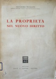 La proprietà nel nuovo diritto