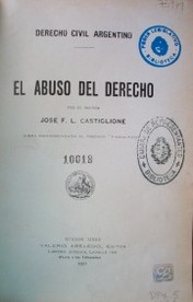 El abuso del derecho