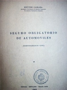 Seguro obligatorio de automóviles (responsabilidad civil)