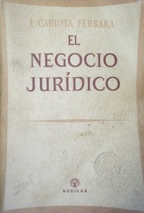 El negocio jurídico