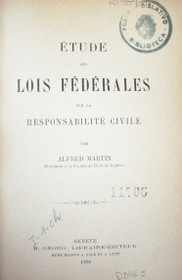 Éstude des lois fédérales