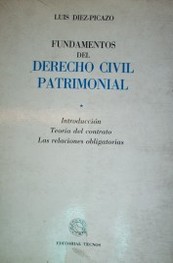 Fundamentos del derecho civil patrimonial