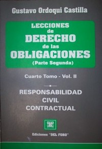 Lecciones de Derecho de las Obligaciones