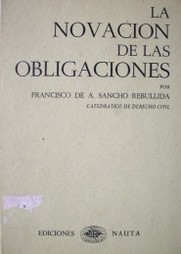 La novación de las obligaciones