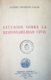 Estudios sobre la responsabilidad civil