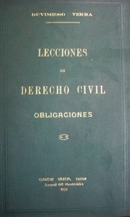 Lecciones de derecho civil : obligaciones
