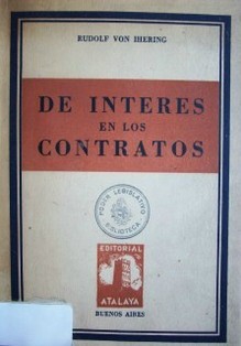 De interés en los contratos