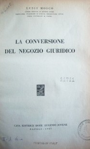 La conversione del negozio giuridico