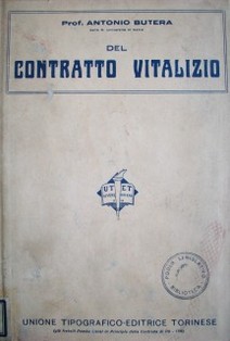 Del contratto vitalizio