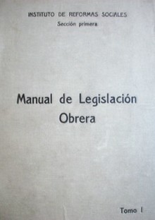 Manual de legislación obrera