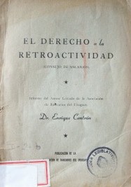 El derecho a la retroactividad (Consejo de salarios)