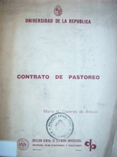 Contrato de pastoreo