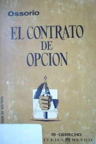 El contrato de opción