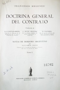 Doctrina general del contrato