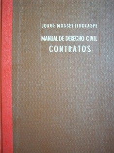 Manual de derecho civil : Contratos