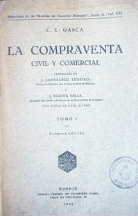 La compraventa civil y comercial