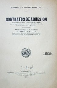Contratos de adhesión