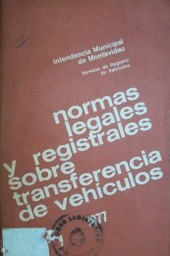 Normas sobre transferencias de veh&iacute;culos