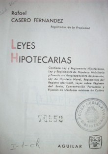 Leyes hipotecarias