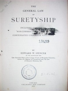 The general law of suretyship