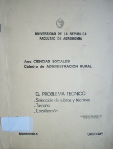 El problema técnico