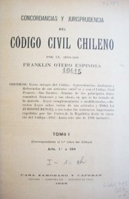 Concordancias y jurisprudencia del Código Civil chileno