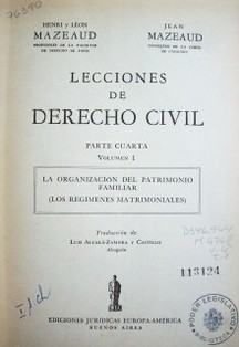 Lecciones de derecho civil