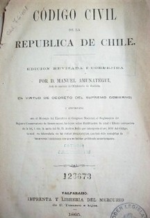 Código civil de la República de Chile