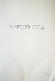 Derecho civil