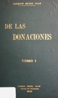 De las donaciones