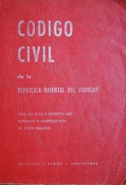 Código Civil de la República Oriental del Uruguay