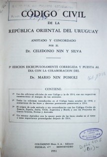 Código Civil de la República Oriental del Uruguay