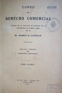 Curso de Derecho Comercial