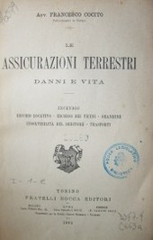 Le assicurazioni terrestri danni e vita