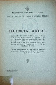 Licencia anual
