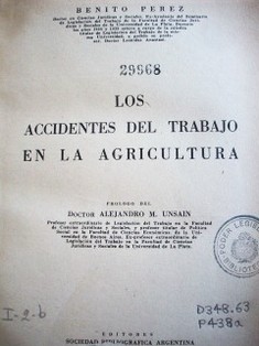 Los accidentes de trabajo en la agricultura