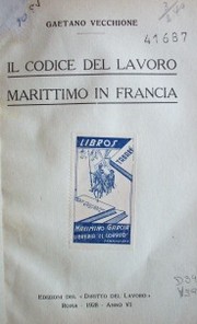 Il codice del lavoro marittimo en Francia