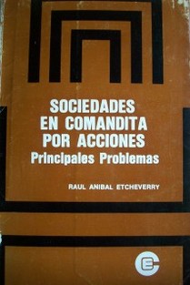 Sociedades en comandita por acciones : principales problemas