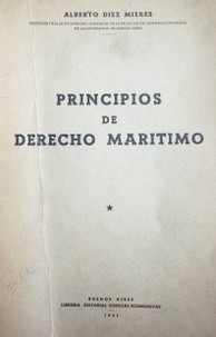 Principios de Derecho Marítimo