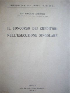 Il concorso dei creditori nell'esecuzione singolare