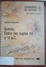 Grecia entre los siglos XII y VI a.C